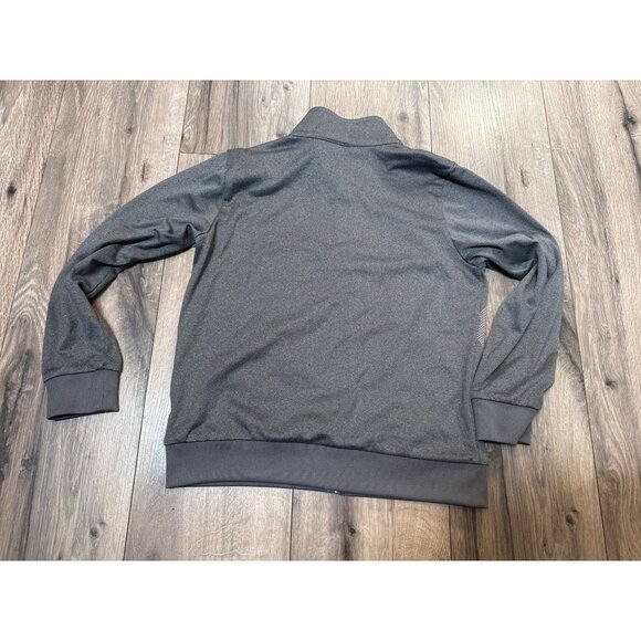 Adidas Youth Full-Zip Gray Jacket Size 10/12 With Pink Logo Design - Picture 6 of 6